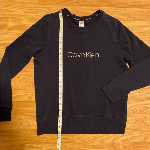 Calvin Klein pajama set size XS navy blue white cotton blend jogger long sleeve - Picture 4 of 14